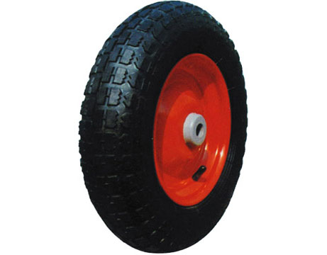 14"x3.50- 8 Rubber Wheel  PR3012