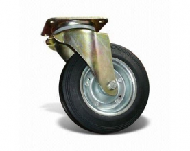 Industrial Caster with 8-inch rubber wheel