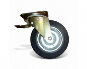 Industrial Caster with 8-inch rubber wheel